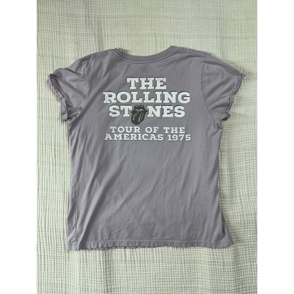 Recycled Karma Rolling Stones US Tour 1975 Vintage Graphic Band Tee distressed M - Picture 9 of 10